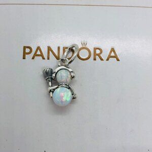 ✨🔥Pandora Opalescent Snowman Dangle Charm